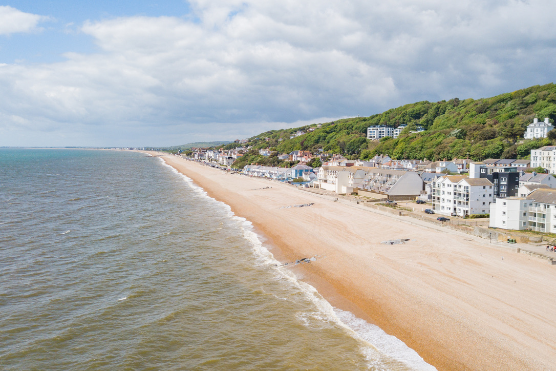 Sandgate Beach Drone Shot