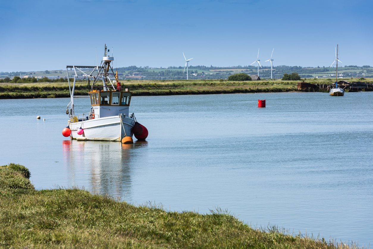 Fishing boat on Faversham Creek, Kent