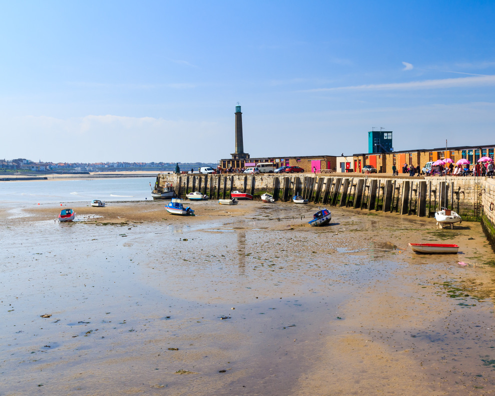 View looking out to sea, and Margate's stone Pier