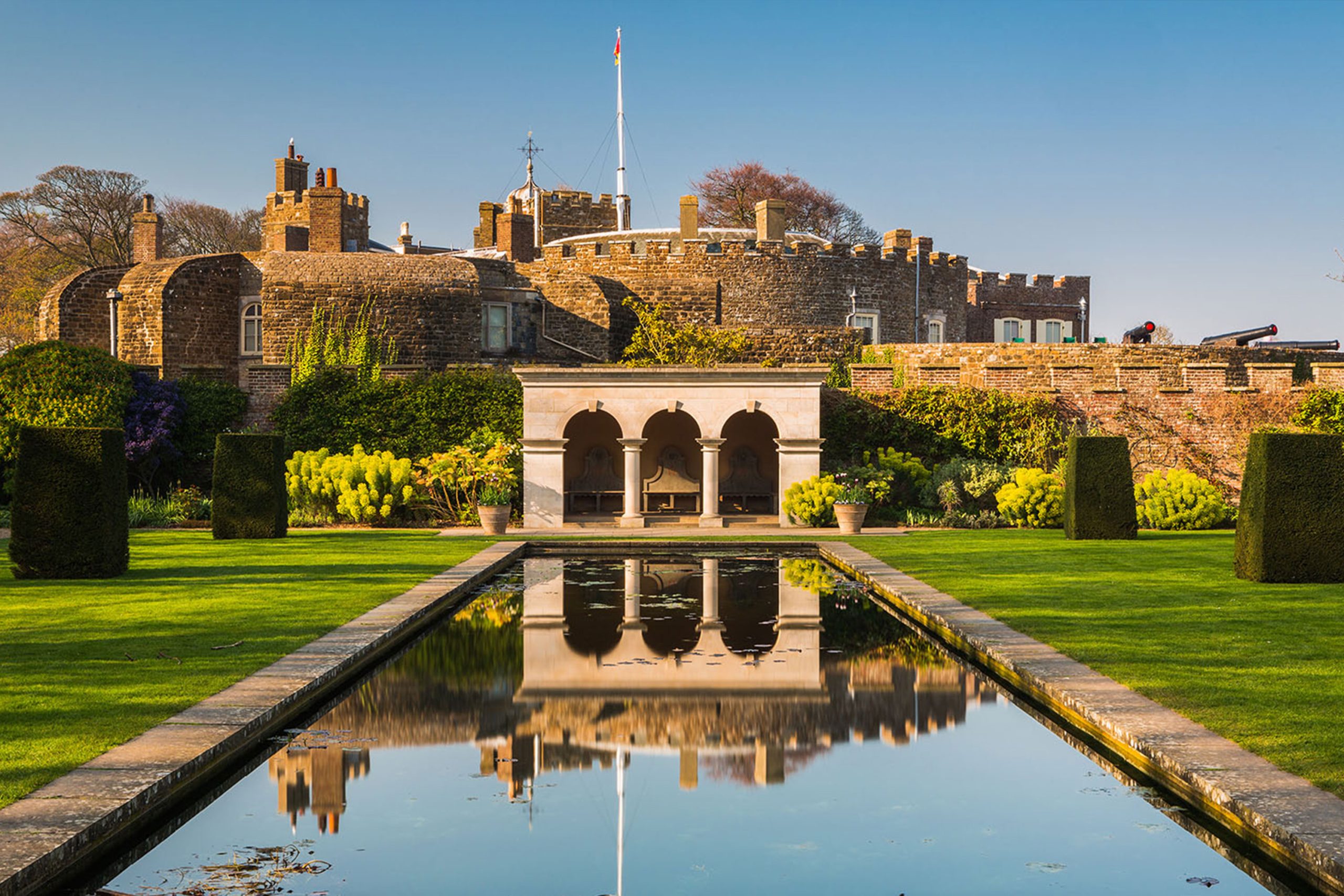 Walmer Castle view from the gardens